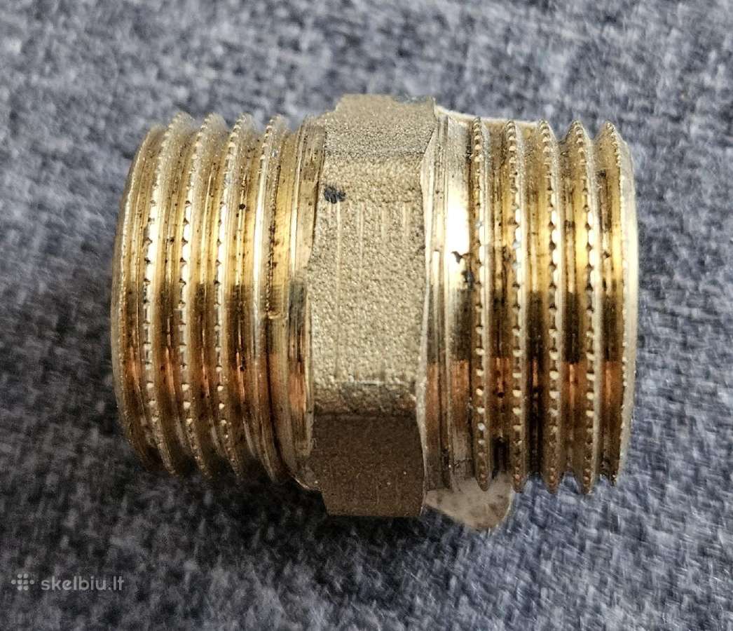 Srieginis perėjimas žalvarinis 1/2''x1/2'' 1vnt - nuotraukos Nr. 2