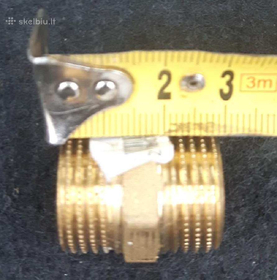 Srieginis perėjimas žalvarinis 1/2''x1/2'' 1vnt - nuotraukos Nr. 3
