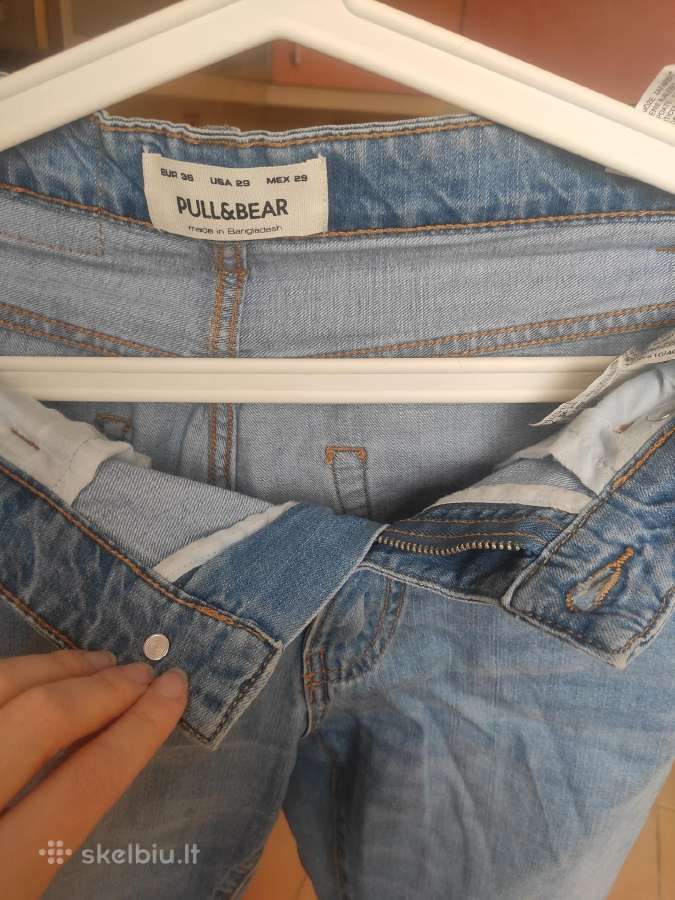 Šviesiai mėlyni ploni džinsiniai vyriški šortai - nuotraukos Nr. 3