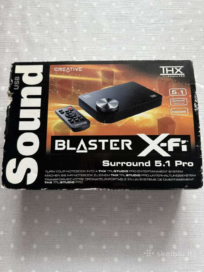 Garso plokštė Creative X-fi Surround 5.1 Pro