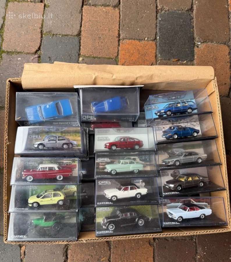 Opel 1/43 IXO kolekcija Po 15-20 eur. Yra apie 100