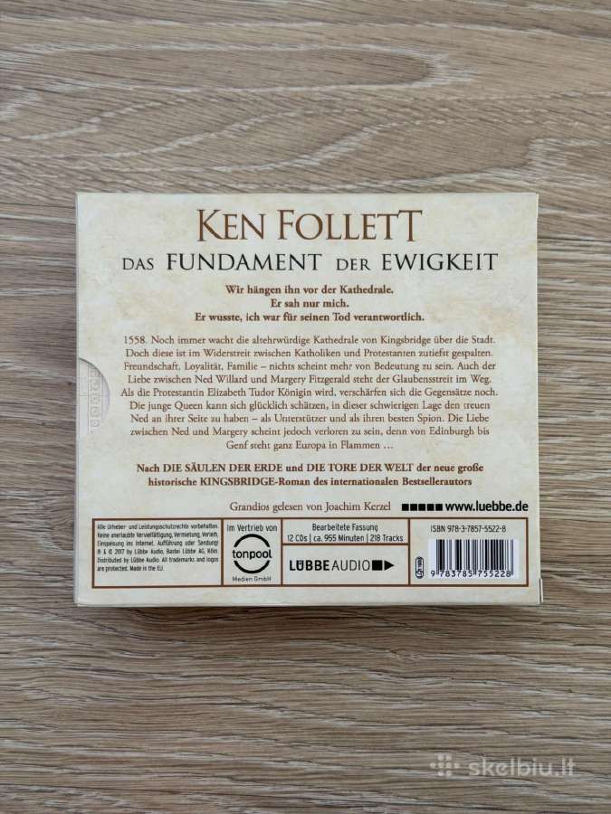 Ken Follett Das Fundament der Ewigkeit - nuotraukos Nr. 3