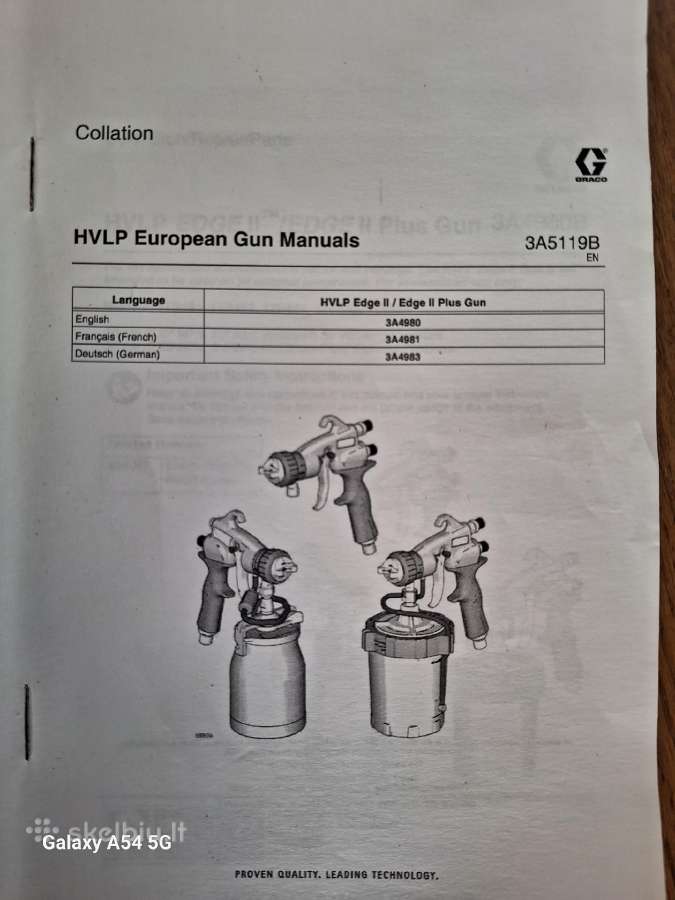 Graco Hvlp Procontractor 9.5 dažymo aparatas - nuotraukos Nr. 15