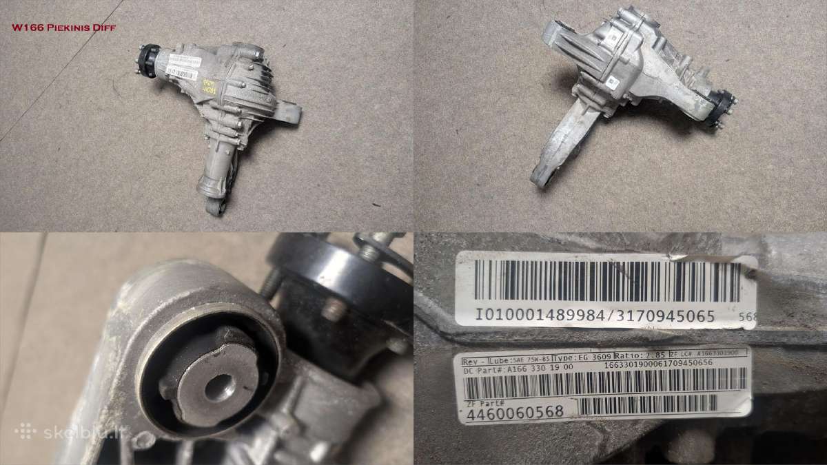 Mercedes W166 Gle 4matic reduktoriai / stebulės