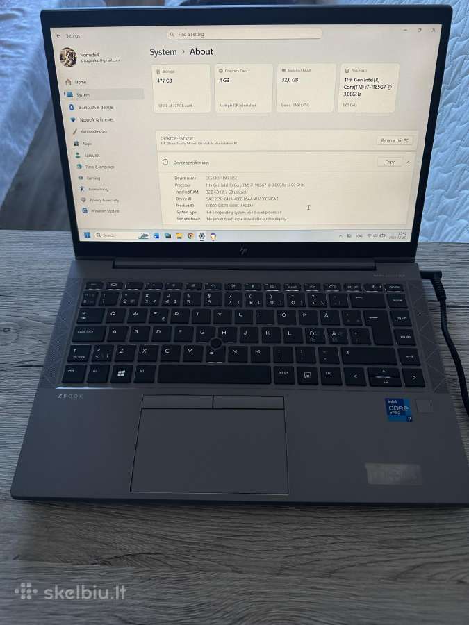 Hp zbook firefly14-g8-i7-32ram