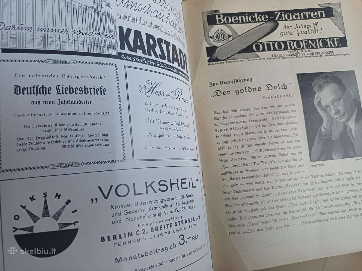 Parduodu teatro programa,1933-1940m - nuotraukos Nr. 7