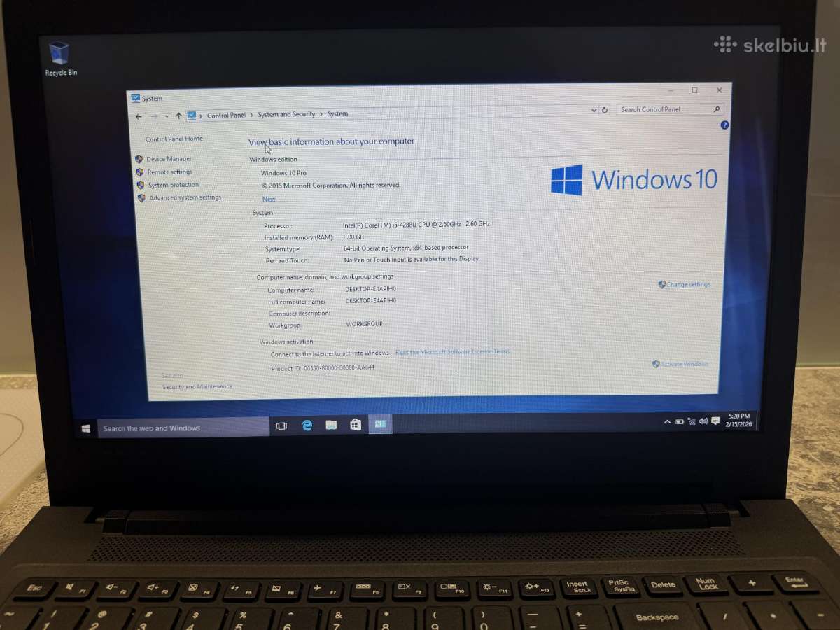Lenovo ideapad 100 - nuotraukos Nr. 3