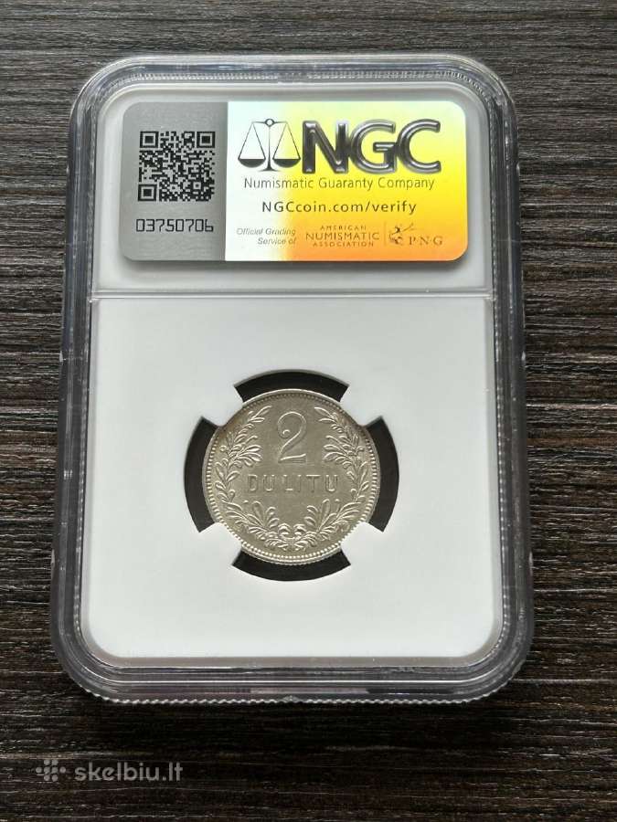 Lietuva 2 Litu 1925 Ngc Ms62 - nuotraukos Nr. 2