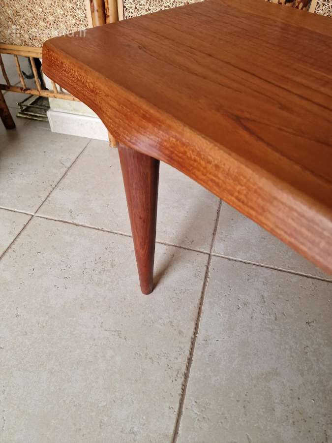 Vintažinis mid century tikmedžio kavos staliukas - nuotraukos Nr. 13