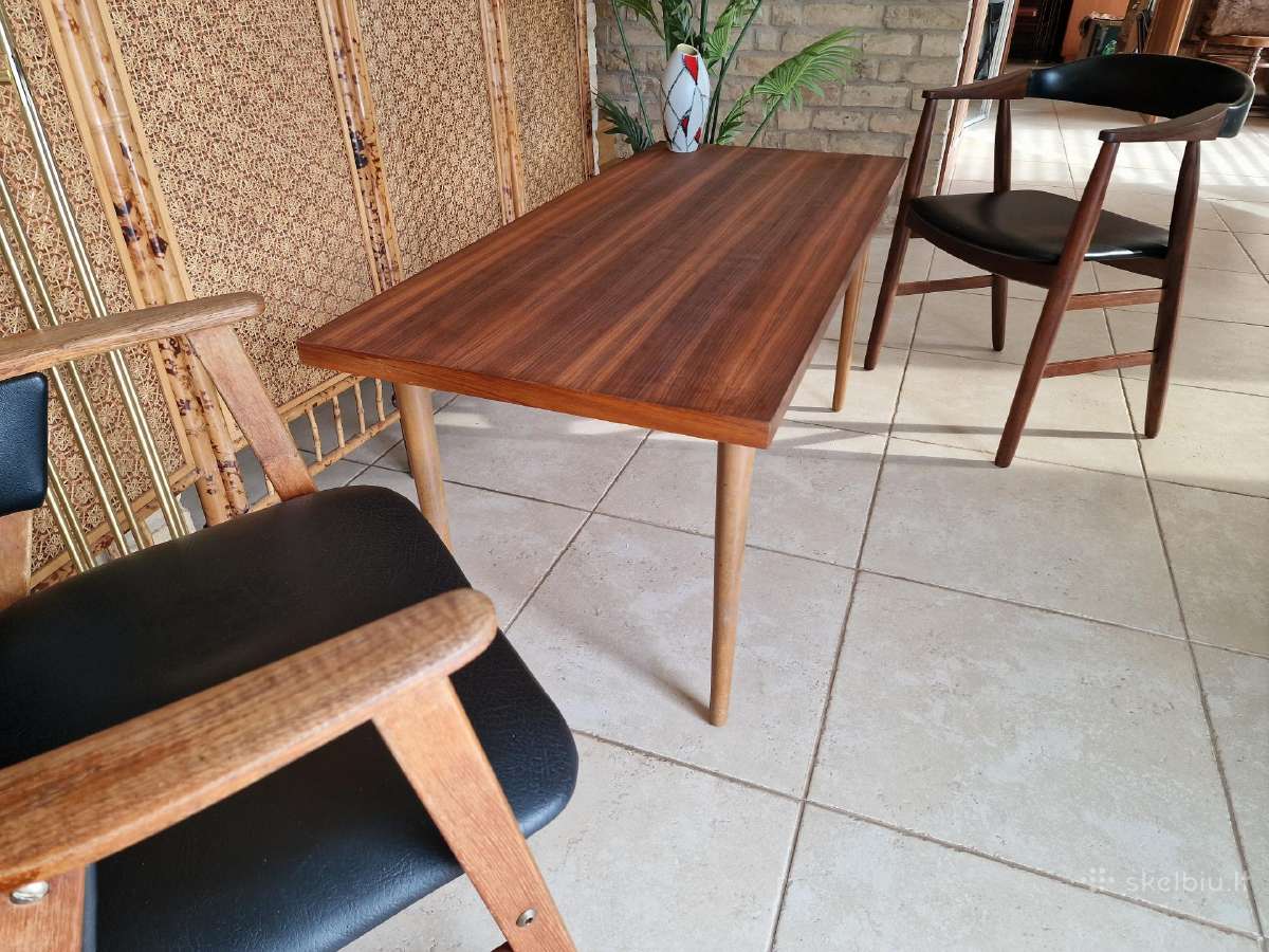 Vintažinis mid century modern kavos staliukas - nuotraukos Nr. 35