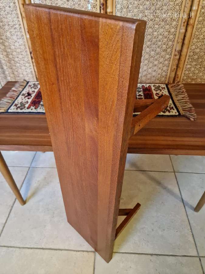Vintažinė mid century tikmedžio masyvo lentyna - nuotraukos Nr. 10