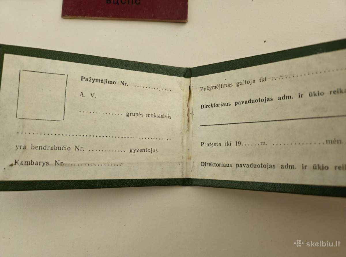 Karinis bilietas, pažymėjimas - nuotraukos Nr. 2