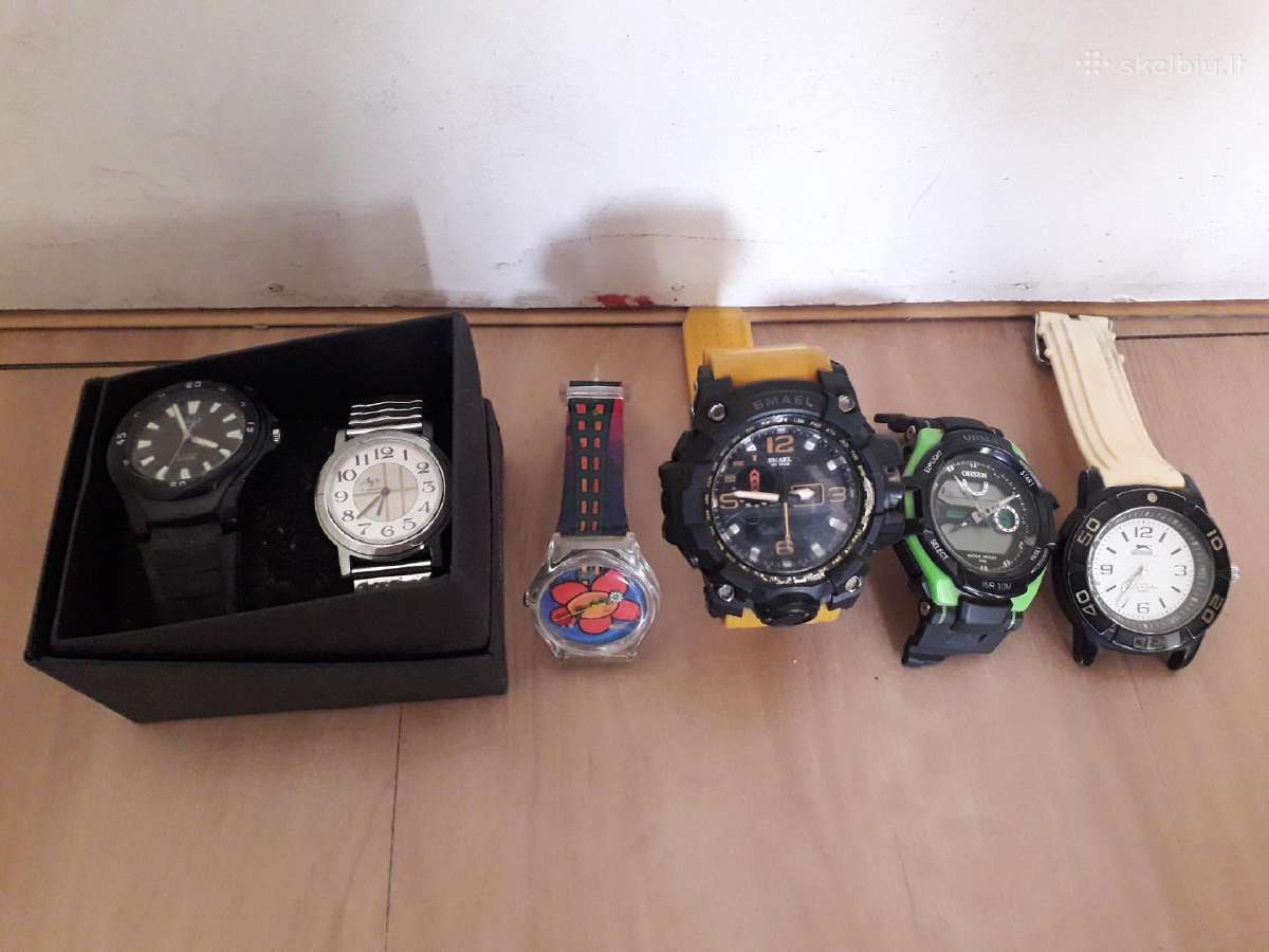 Laikrodžių asorti įvairūs kaina už visus