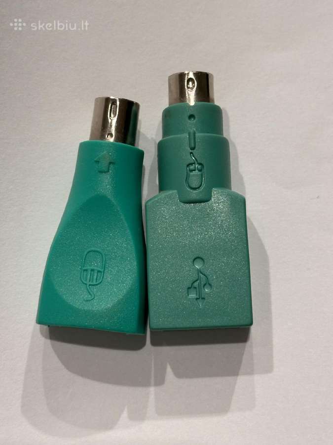 Microsoft Ps/2 į Usb adapteriai pelėms (2 vnt.)