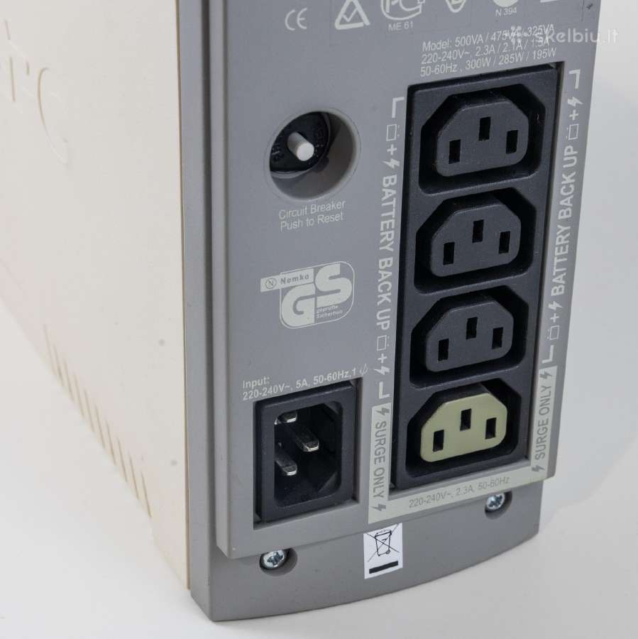 Ups Apc Cs325 - nuotraukos Nr. 3