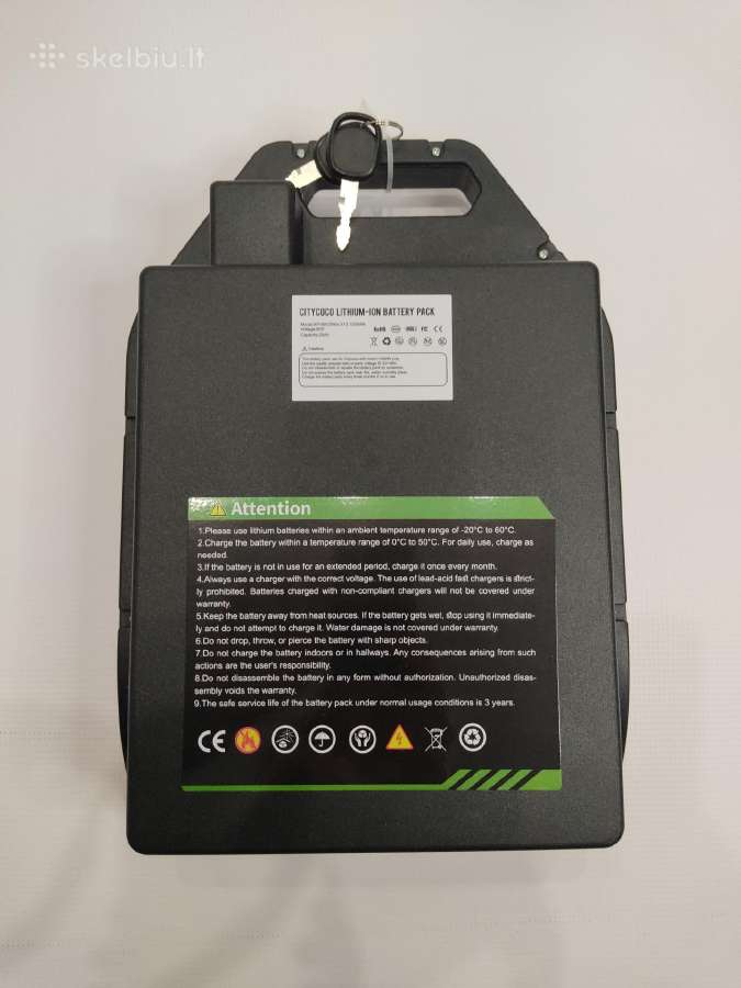 Baterija 60v20ah Lion elektrinio cioperio triracio - nuotraukos Nr. 12