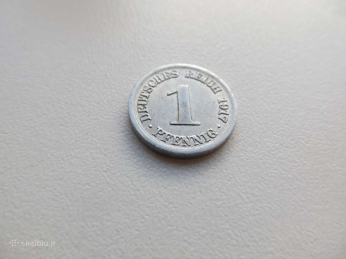 1 pfennig , Vokietija , 1917 D