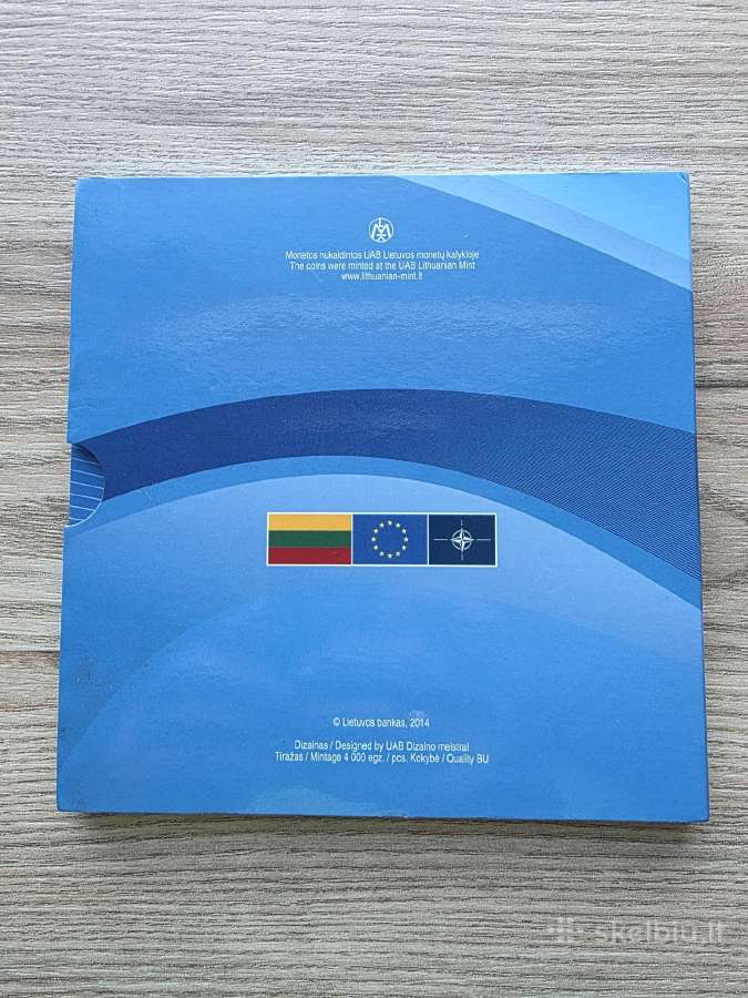 2014 m. Apyvartinių litų monetų rinkinys Nato - nuotraukos Nr. 2