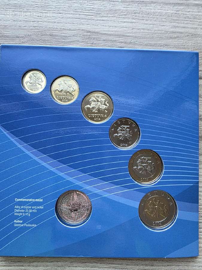 2014 m. Apyvartinių litų monetų rinkinys Nato - nuotraukos Nr. 4