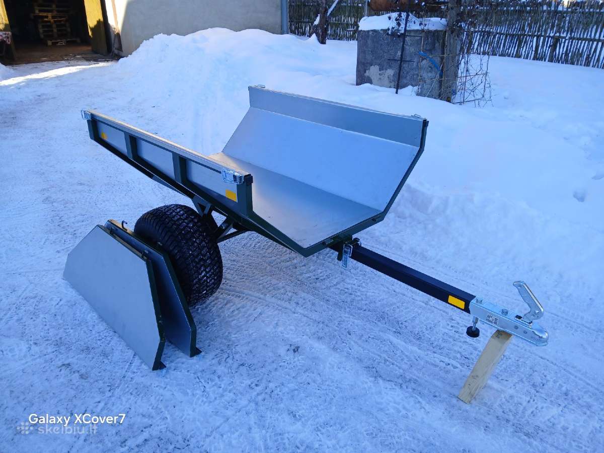 Sodo mini traktoriukui priekaba keturračiui - nuotraukos Nr. 5