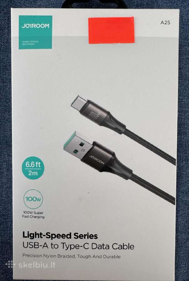 Joyroom įkrovimo kabelis su Usb-a /usb-c jungtimis