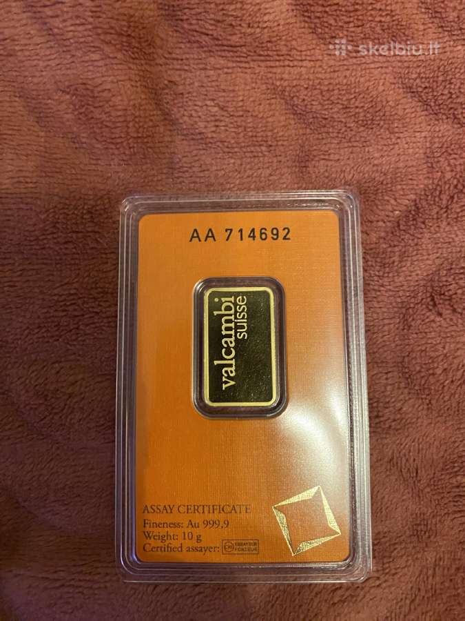 10 g aukso luitelis( birza), gyvai Vilnius