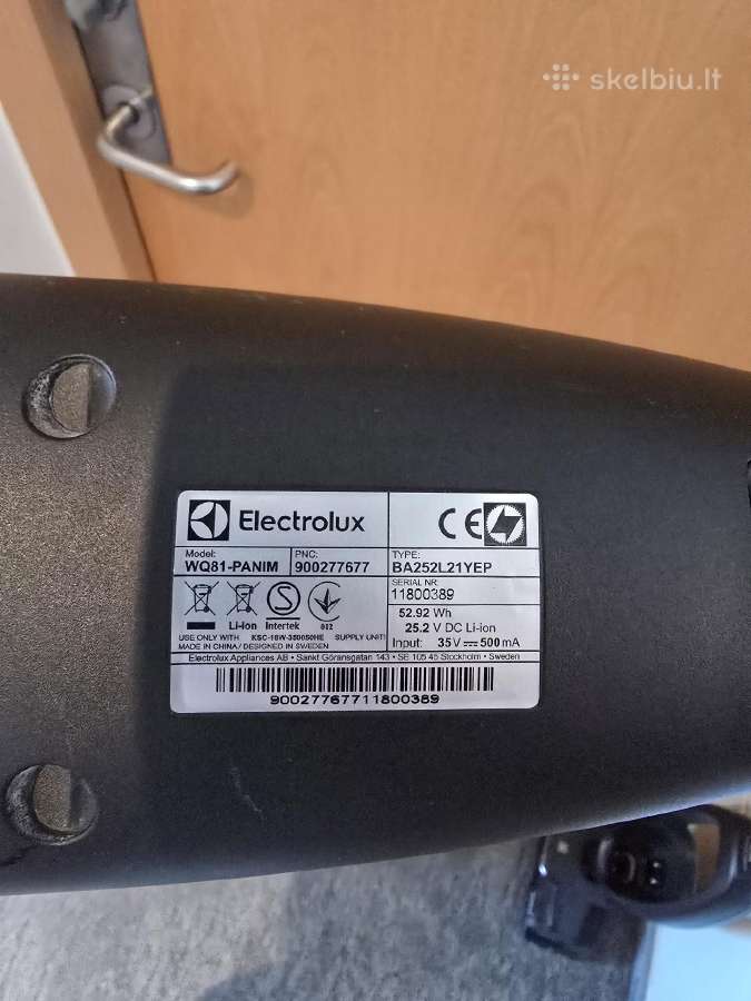 Electrolux belaidis dulkių siurblys