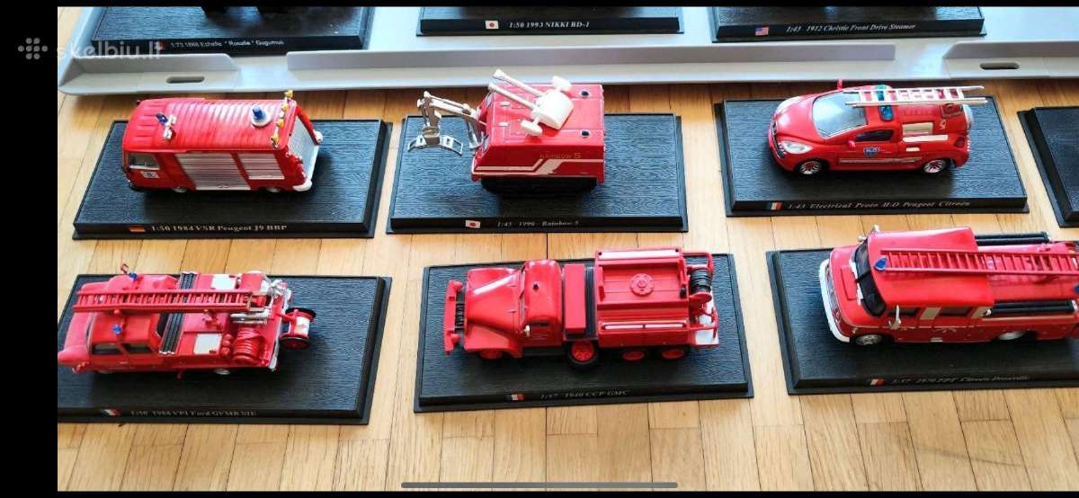 Gaisriniu modeliai gaisrines firetrucks modeliukai - nuotraukos Nr. 3