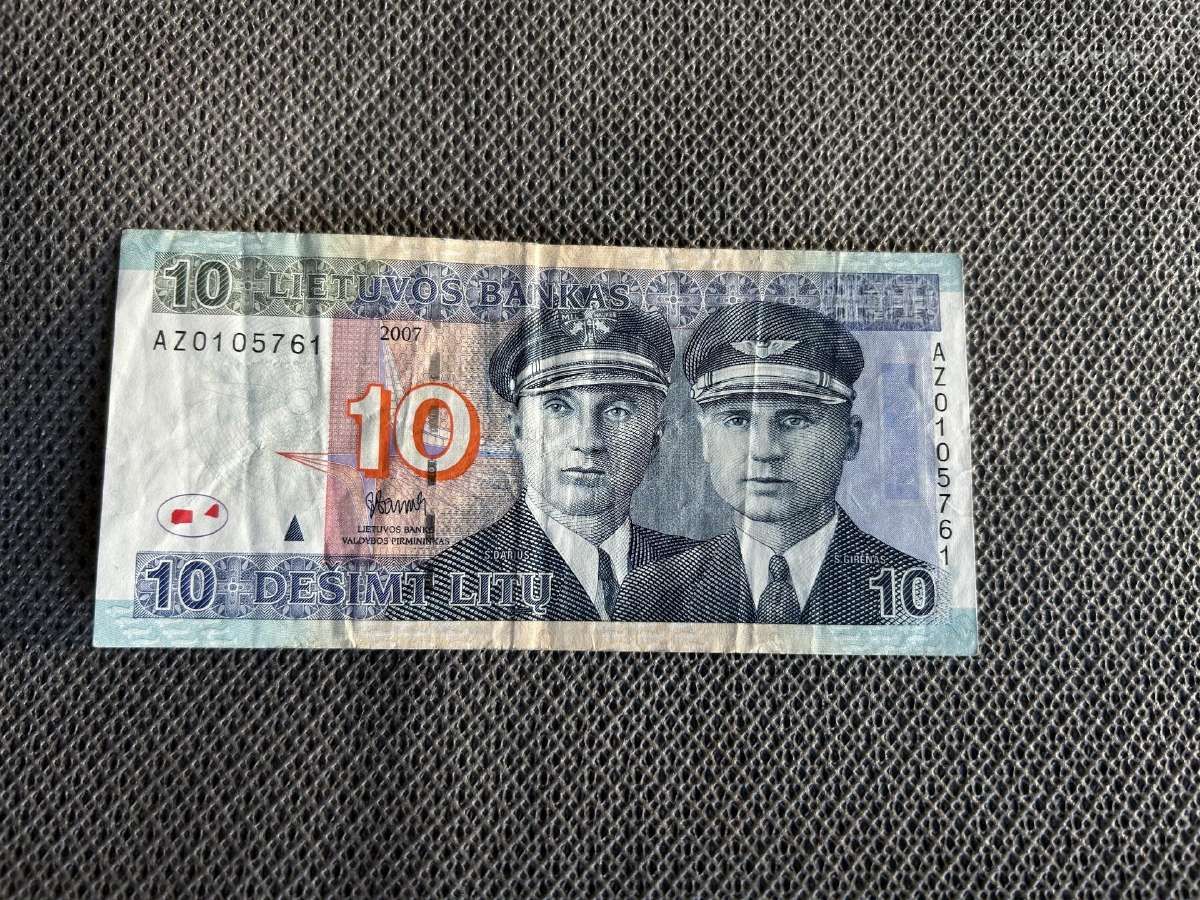 10 litų banknotas 2007 m. Az serija