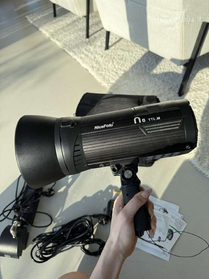 Belaidė Studijinė Blykstė Nicefoto N6 Ttl.m 600w - nuotraukos Nr. 3