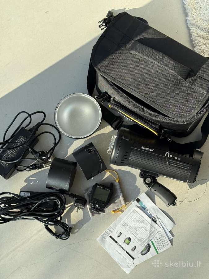 Belaidė Studijinė Blykstė Nicefoto N6 Ttl.m 600w - nuotraukos Nr. 9