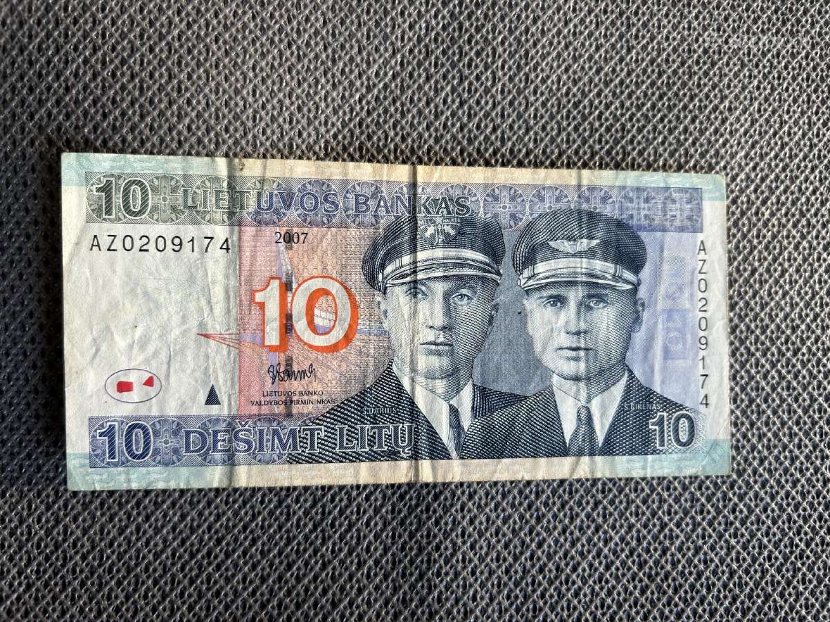 10 litų banknotas 2007 m. Az serija