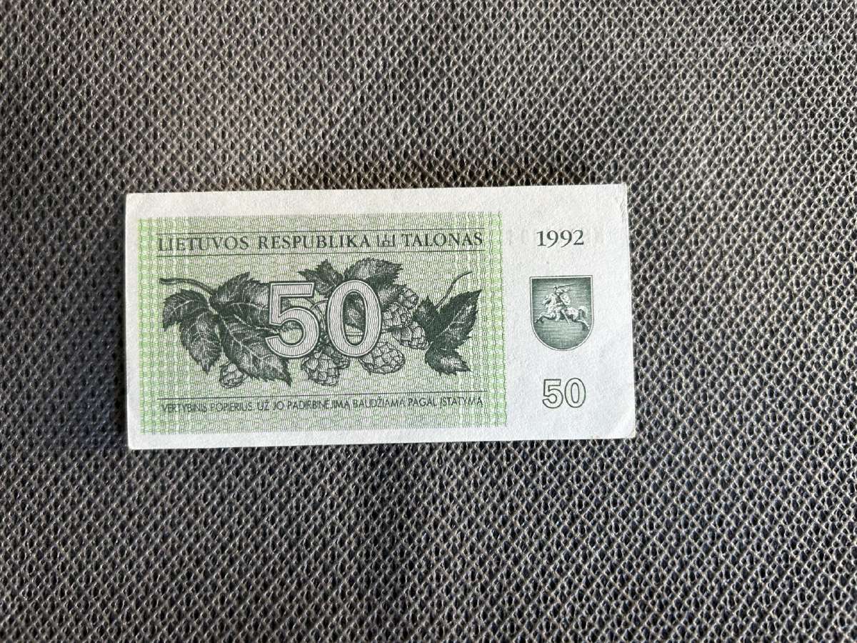 50 talonų 1992 m. Kurtiniai