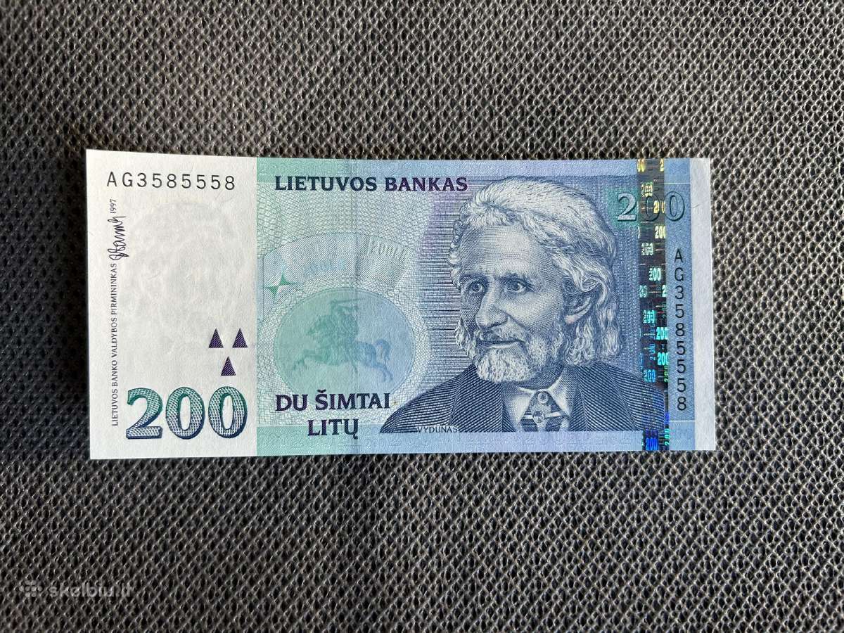 200 litų banknotas 1997 m.