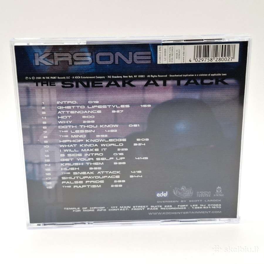 Krs-one - The Sneak Attack (CD, Albumas) - nuotraukos Nr. 2