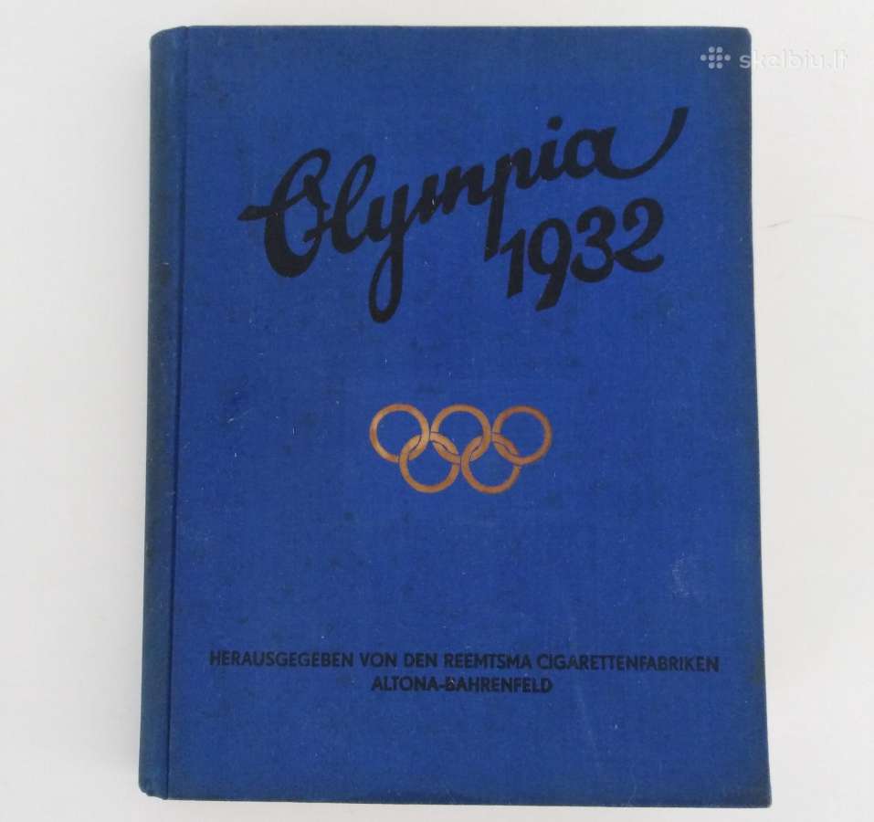 1932 Olimpines zaidynes knyga atvirukai albumas