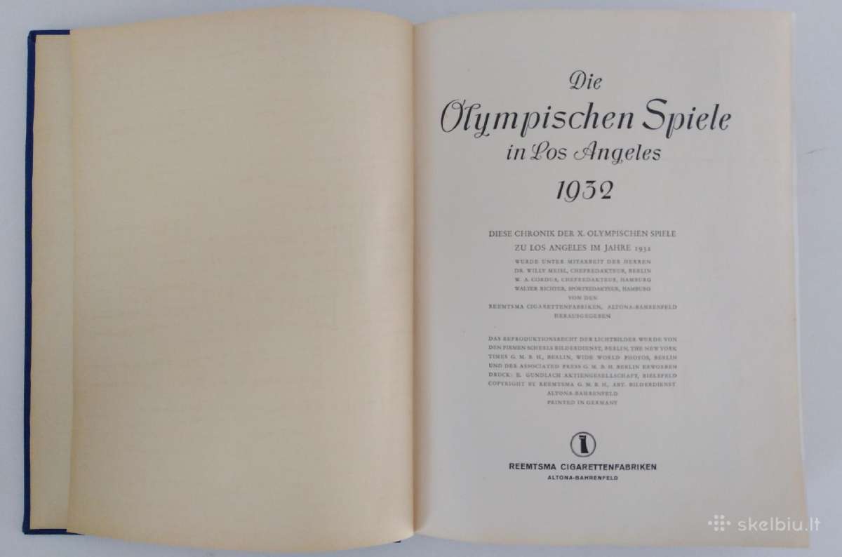 1932 Olimpines zaidynes knyga atvirukai albumas - nuotraukos Nr. 2
