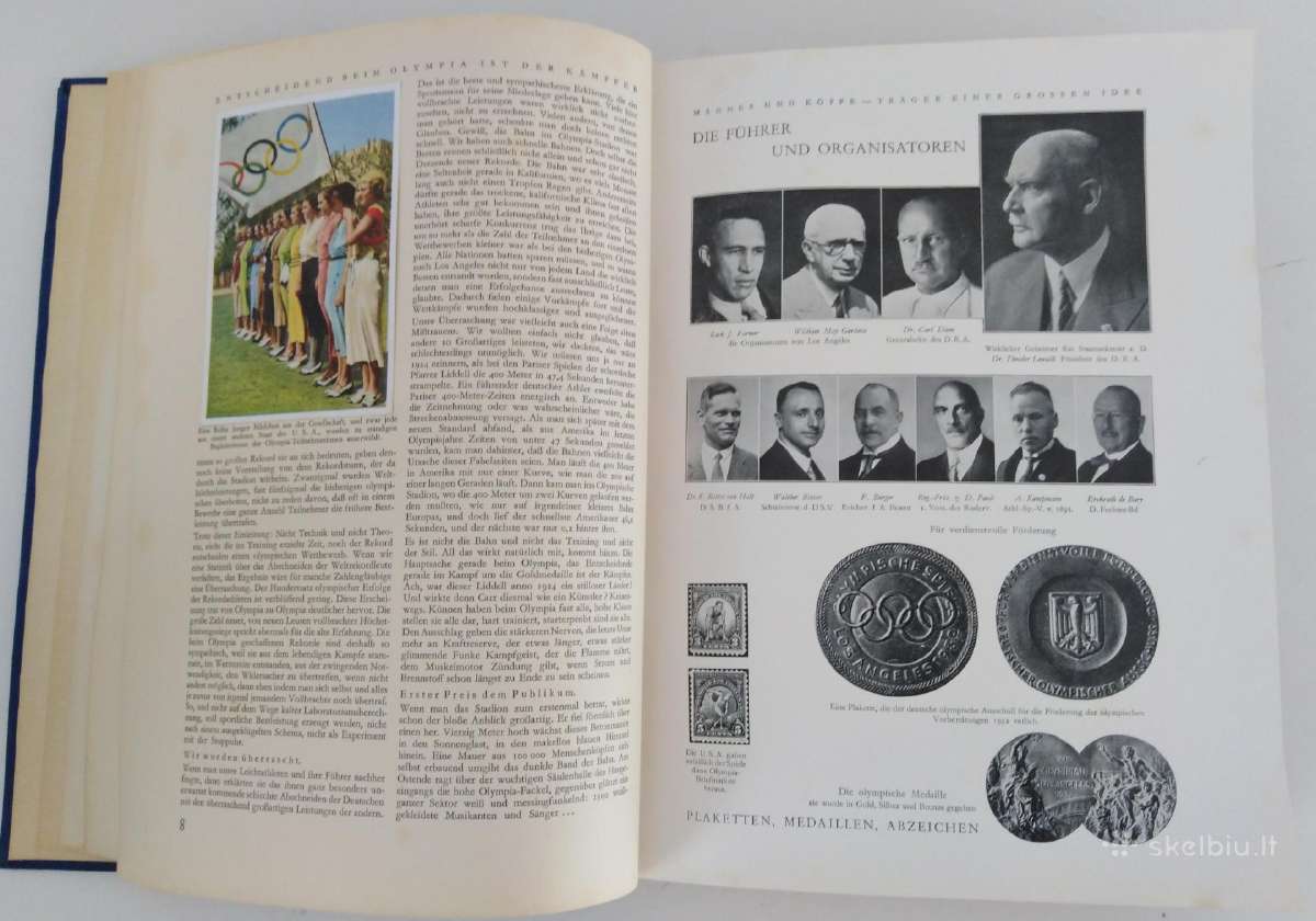 1932 Olimpines zaidynes knyga atvirukai albumas - nuotraukos Nr. 4