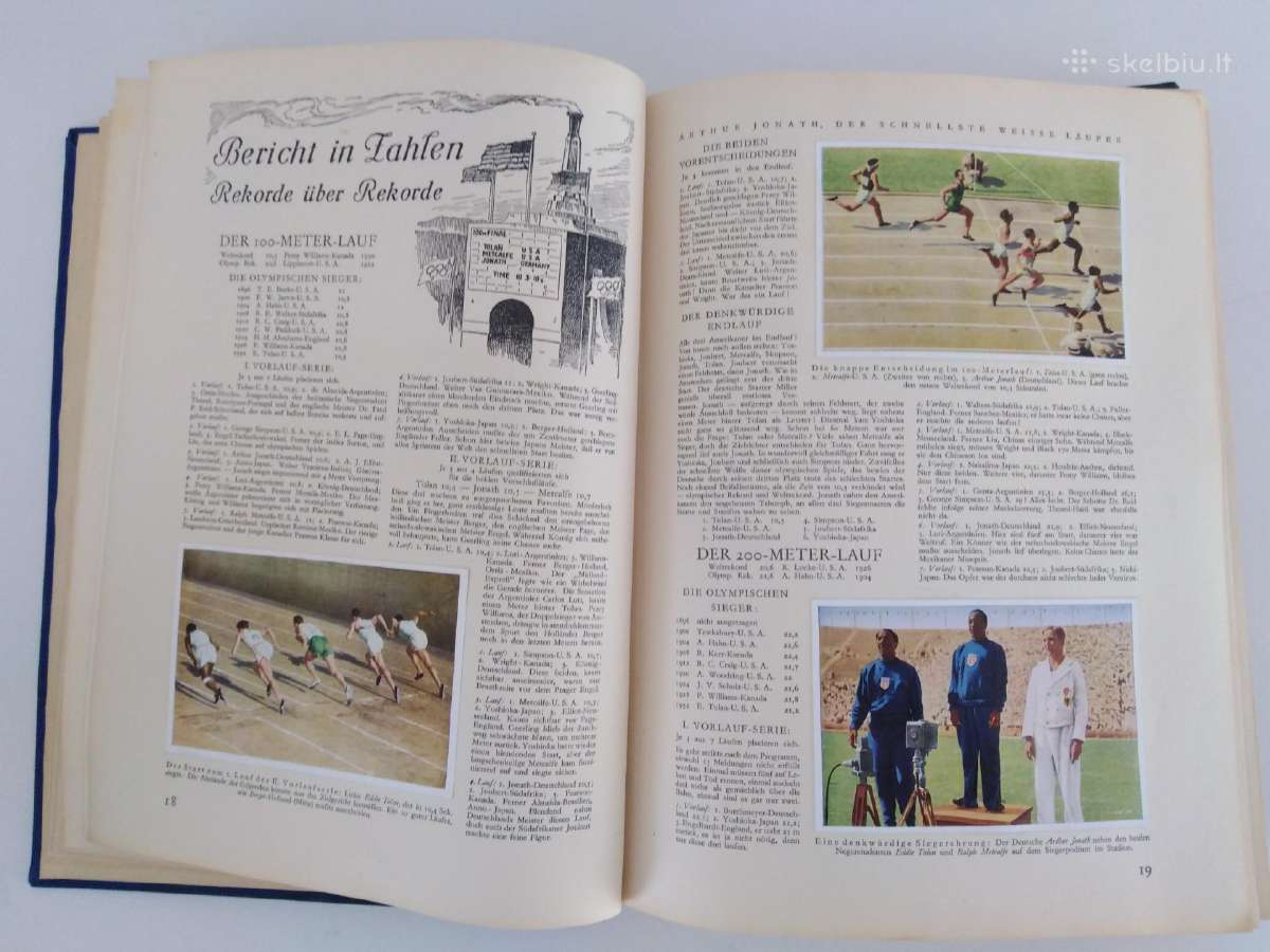 1932 Olimpines zaidynes knyga atvirukai albumas - nuotraukos Nr. 6