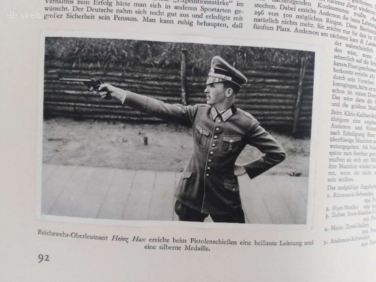 1932 Olimpines zaidynes knyga atvirukai albumas - nuotraukos Nr. 16