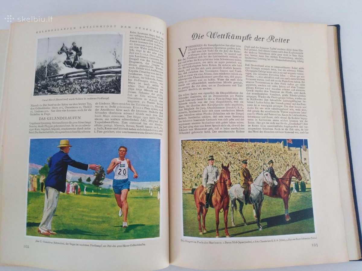 1932 Olimpines zaidynes knyga atvirukai albumas - nuotraukos Nr. 19