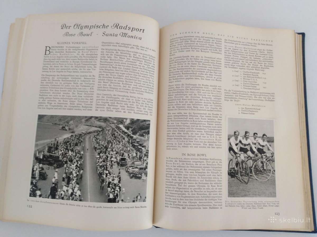 1932 Olimpines zaidynes knyga atvirukai albumas - nuotraukos Nr. 21