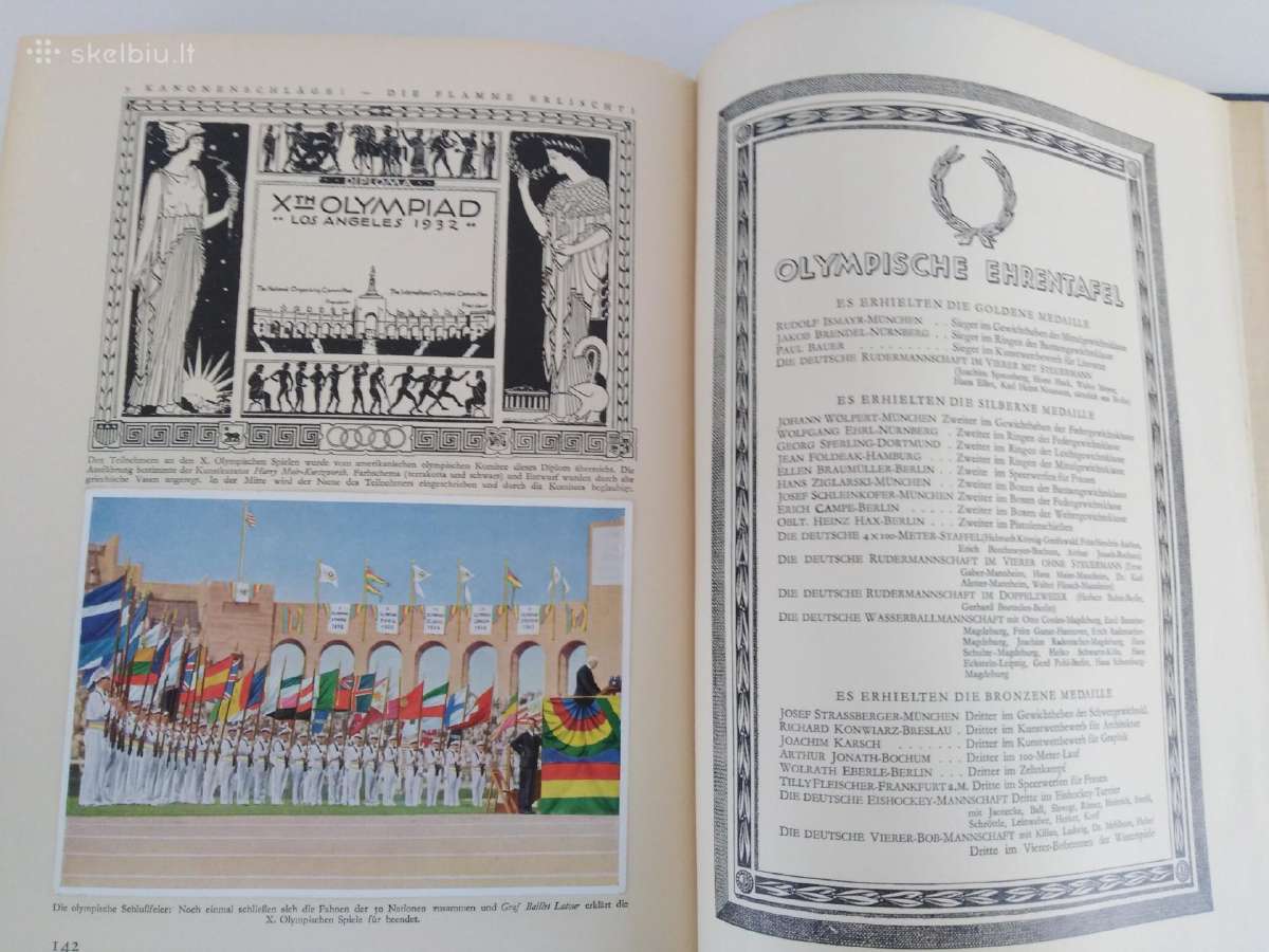 1932 Olimpines zaidynes knyga atvirukai albumas - nuotraukos Nr. 26