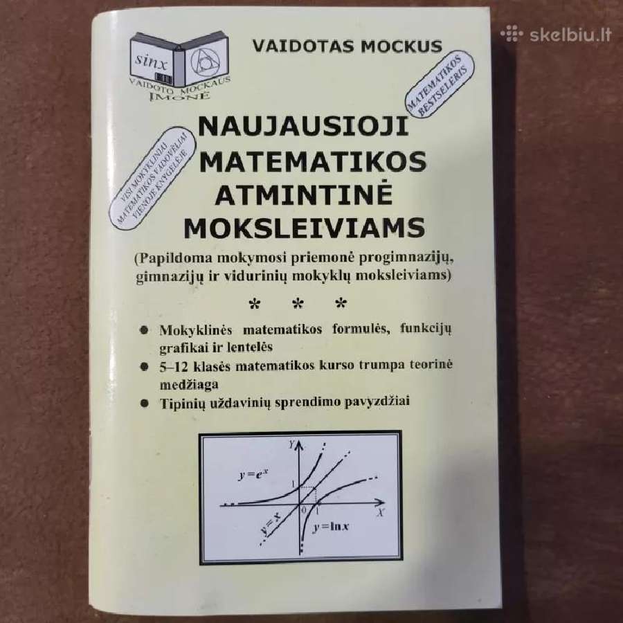 Naujausioji matematikos atmintinė moksleiviams