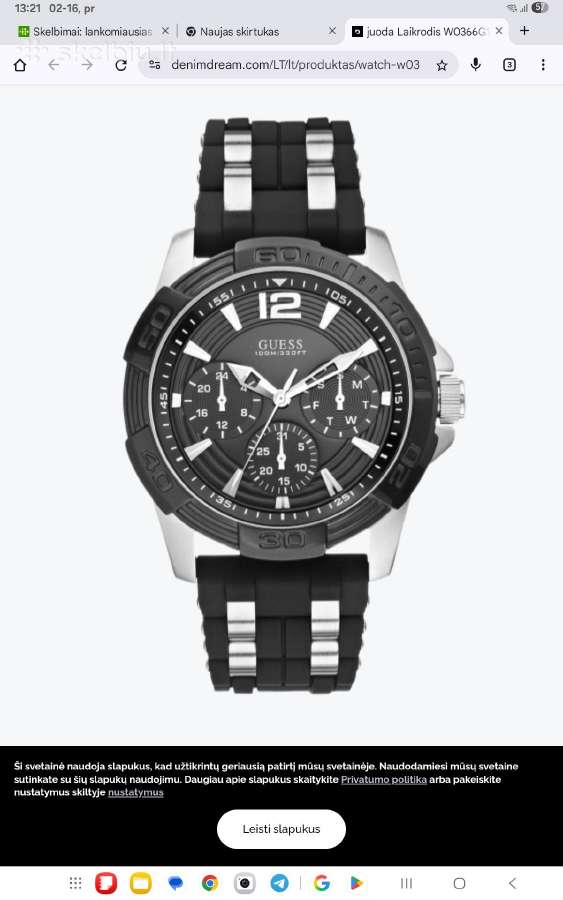 Guess Laikrodis W0366g1