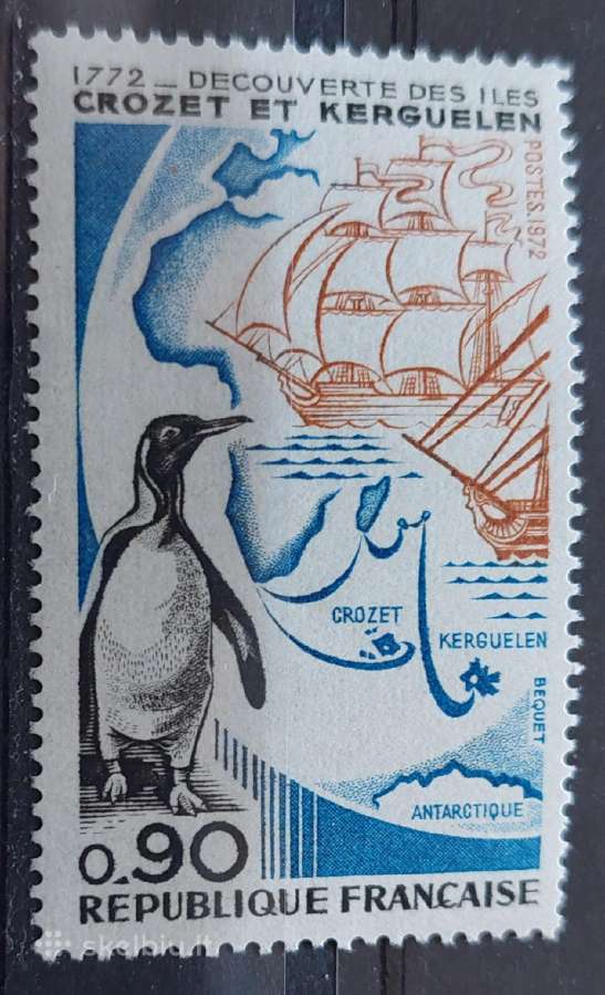 Prancūzija 1972 pingvinas, švarus, Michel 1780