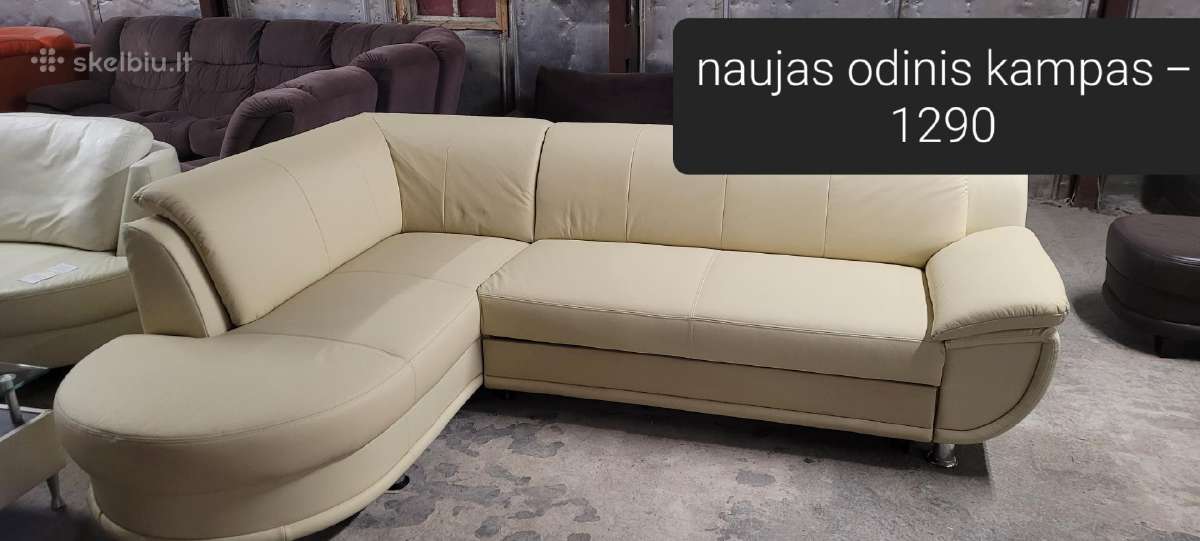 Odiniai Baldai kampas sofa lova komplektas - nuotraukos Nr. 19