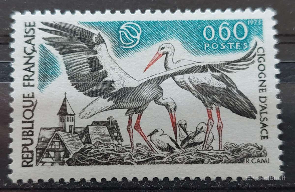 Prancūzija 1973 gandrai, švarus, Michel 1831