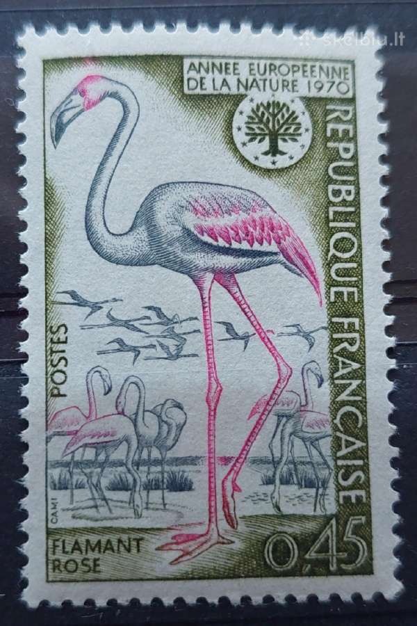 Prancūzija 1970 flamingas, švarus, Michel 1704
