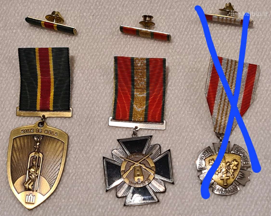 Atminimo medaliai, 2 vnt.